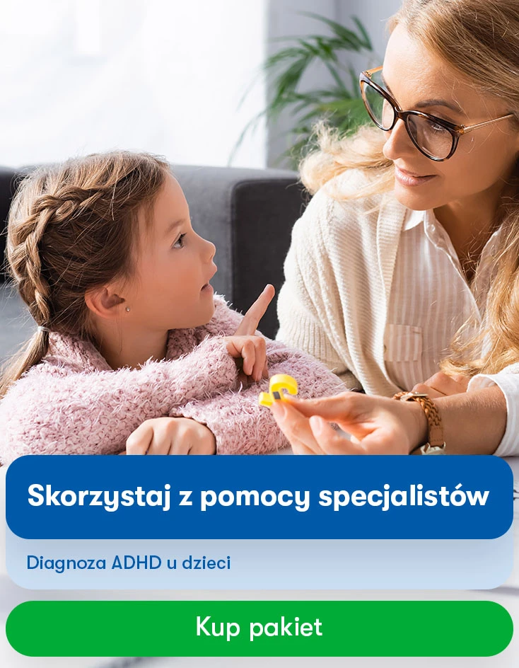 Przejdź do zakupu: Pakiet diagnoza psychologiczno-psychiatryczna w kierunku ADHD u dzieci