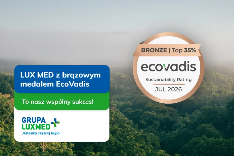 Grafika przedstawiająca brązowy medal EcoVadis