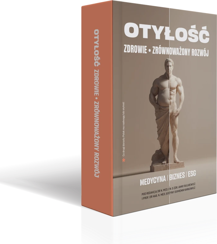 Zdjęcie okładki książki "Otyłość, zdrowie, zrównoważony rozwój".