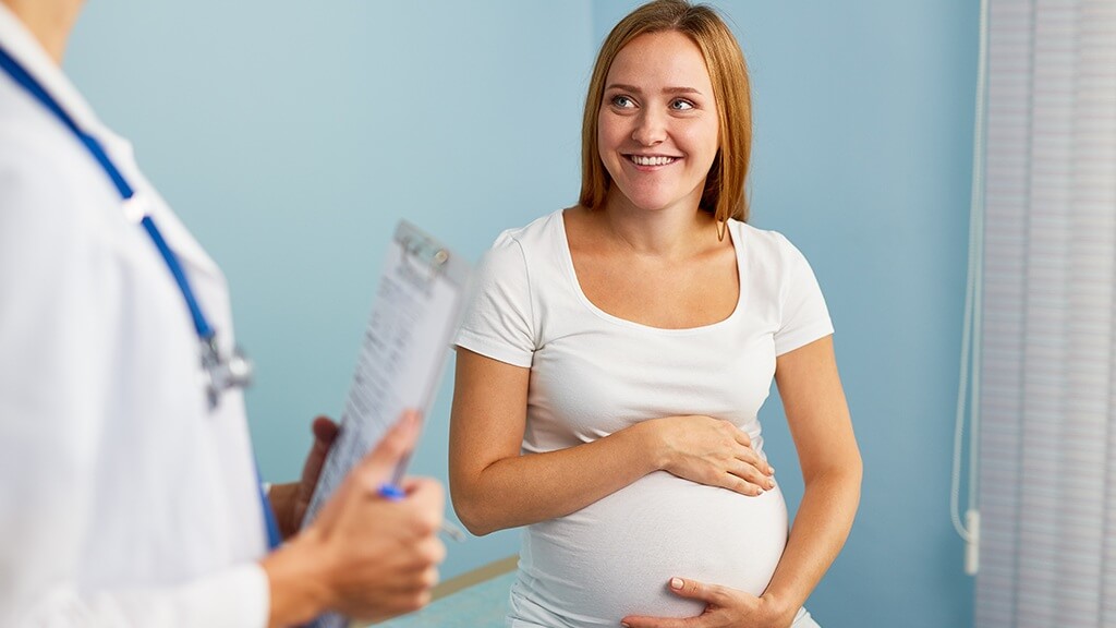 Kobieta w III trymestrze ciąży